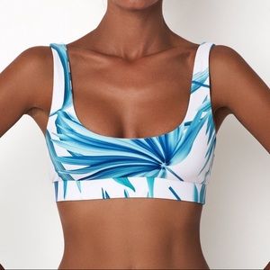vaya island- bijou palomino print scoop bikini top